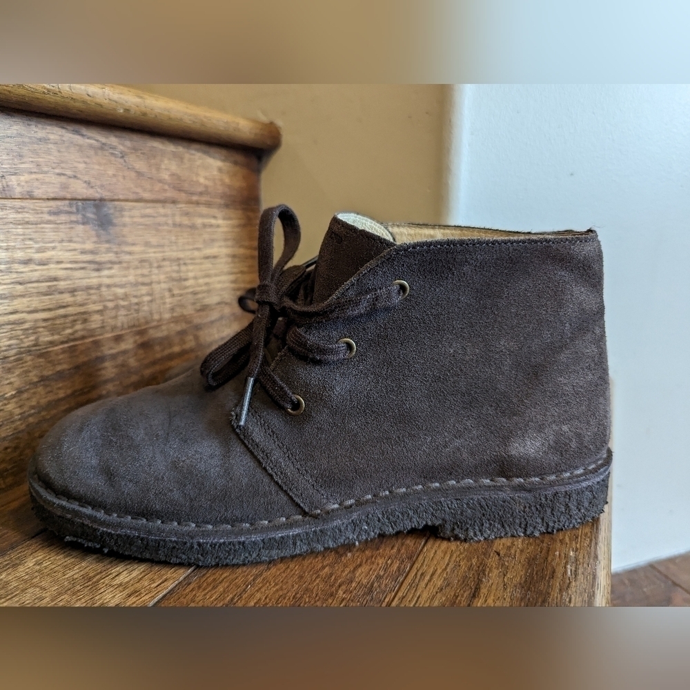 Vintage Lands End desert boot brown suede, gum sole Woman's 7.5/8 Mens 6 - Picture 10 of 12